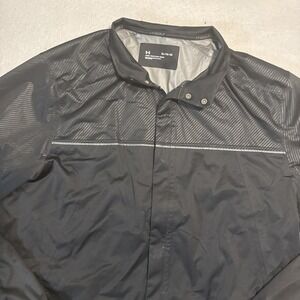 UNDER ARMOUR STORM WATERPROOF BREATHABLE RAIN GOLF JACKET BLACK XL 1347426‎